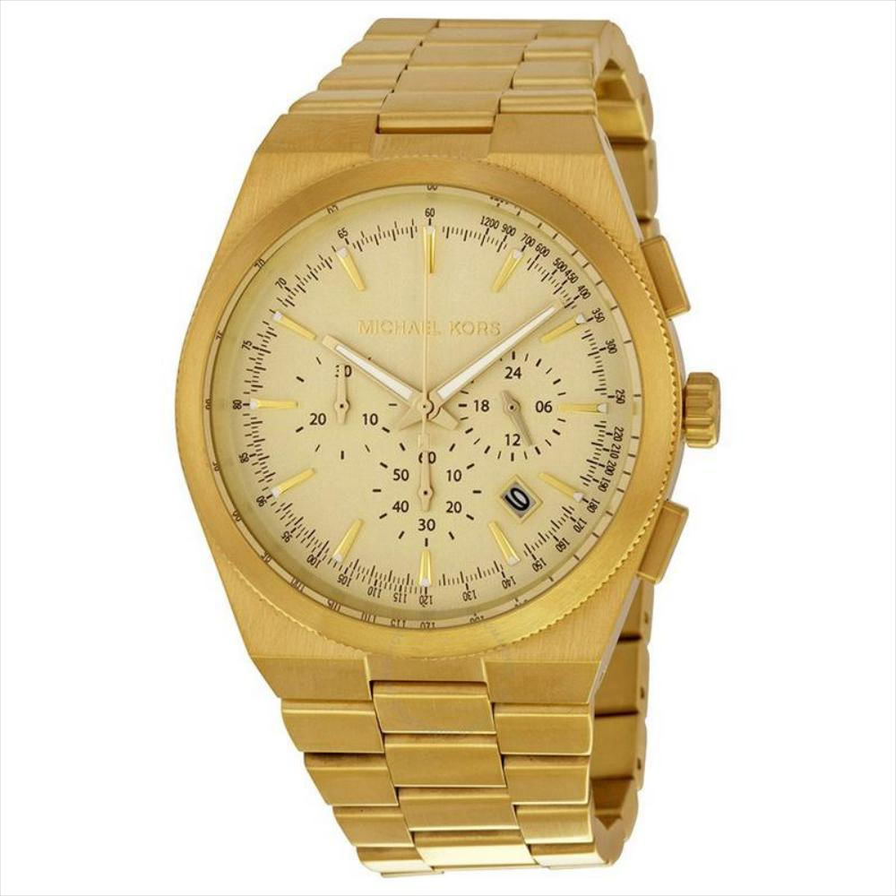 Venta Michael Kors Reloj Hombre Dorado En Stock