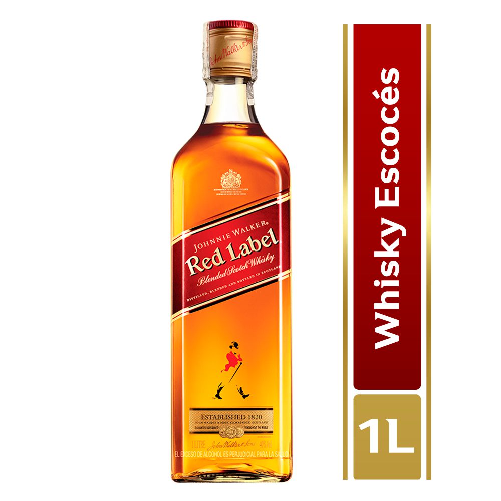Whisky Johnnie Walker Red X 1000 Ml Exito Com