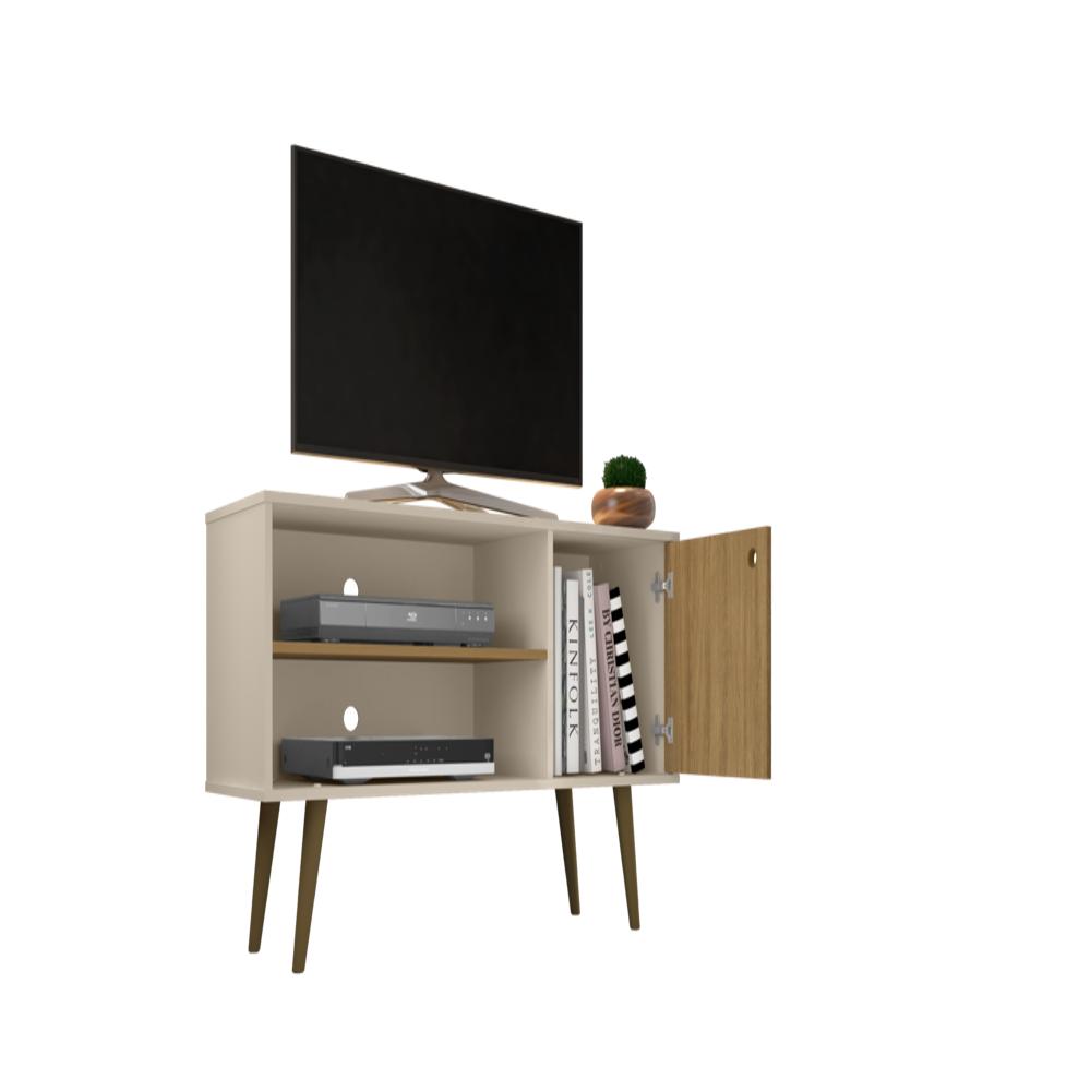 Mueble Rack Para Tv En Madera Mdp Jade Off/Cin/Rip