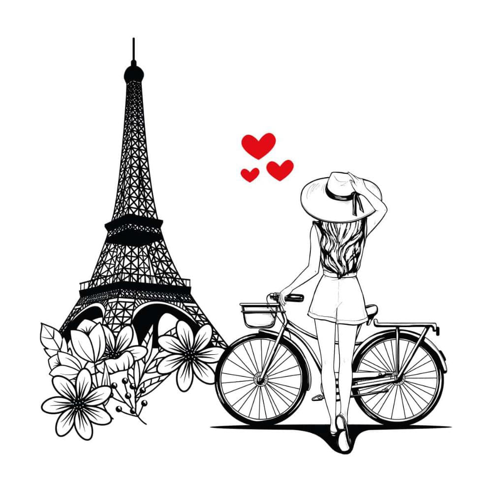 Vinilo Decorativo De Torre Eiffel Paris Je T'aime Cr | Éxito 