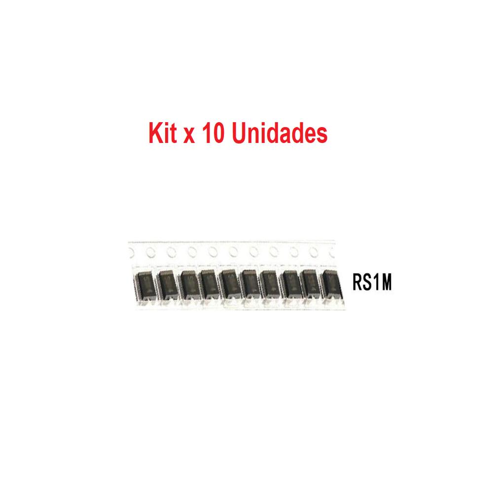 Diodo Alta Recuperacion Schottky Fr107 Rs1m 1000v 1a Smd X 10 Unidades 