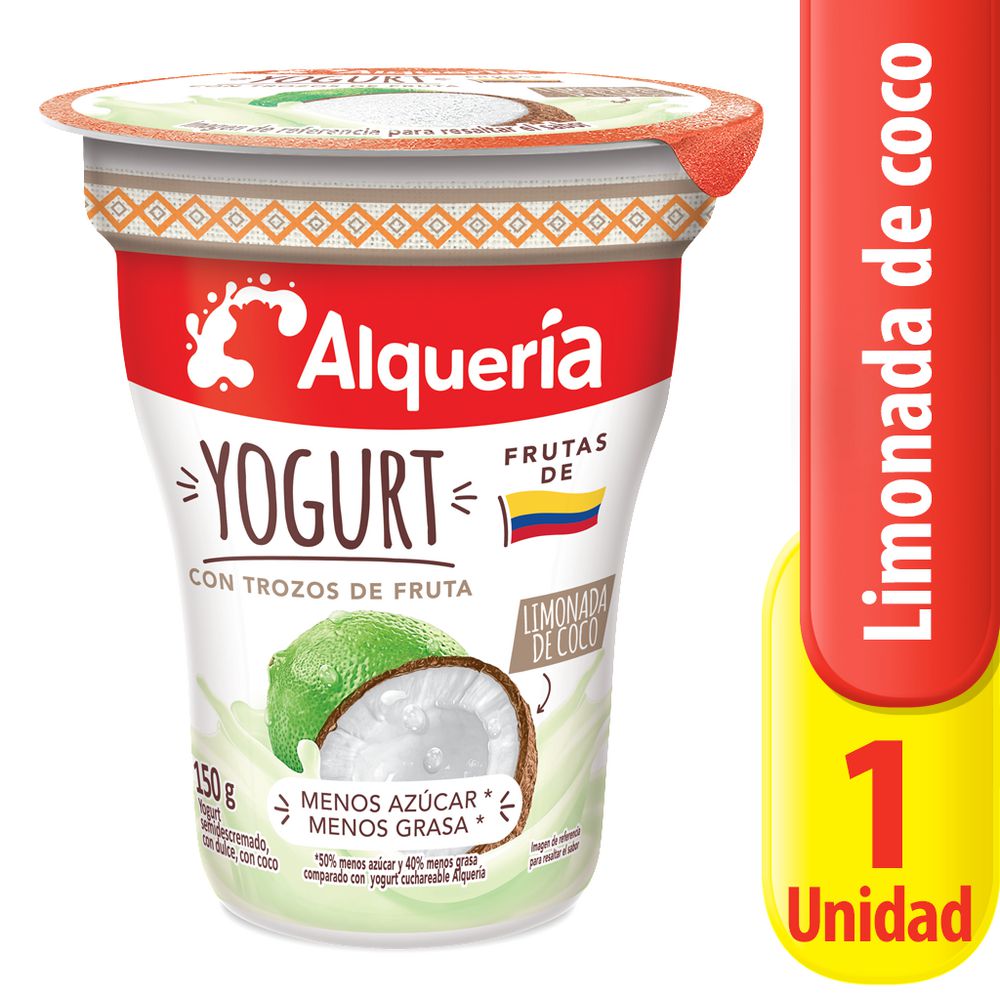 Yogurt Limonada De Coco Vaso ALQUERIA 145 ml