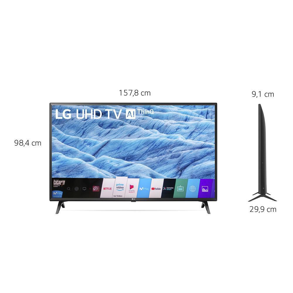 Télévision LG 70 Pouces (177 cm) UHD Smart Digital TV 4K Active HDR  70UM7380PVA 