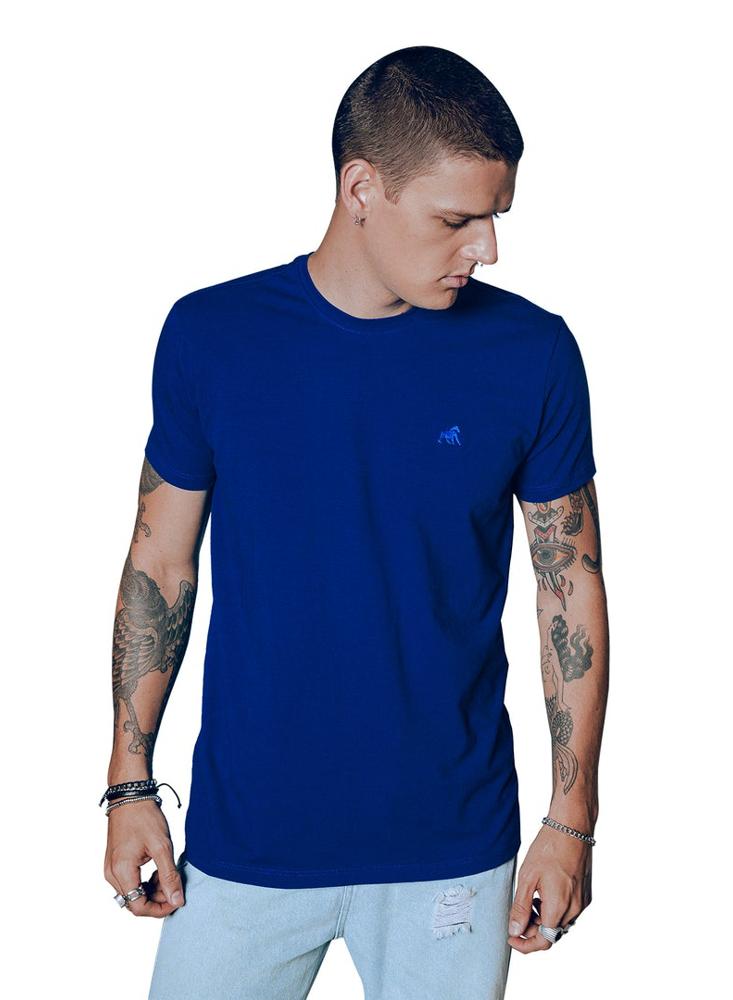 T Shirt Basica Hombre Azul Rey Goco | Éxito 