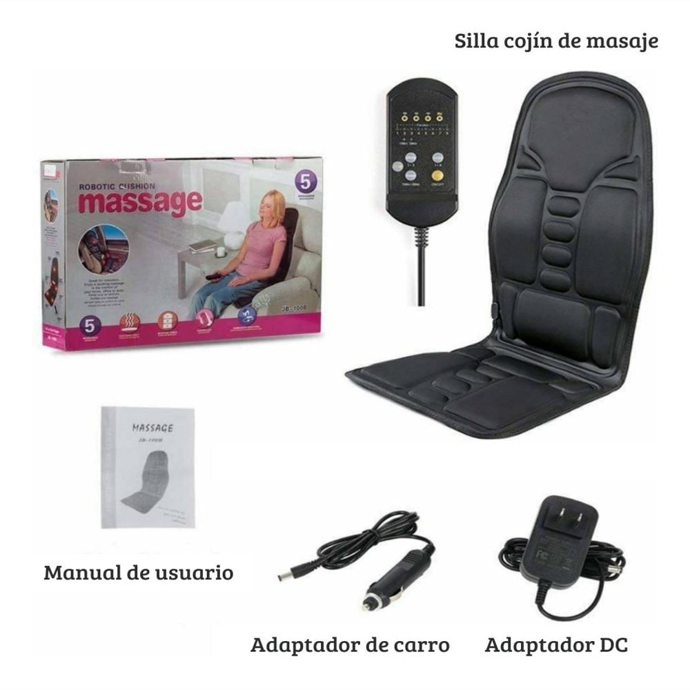 Masajeador Cojin Para Silla De Oficina Sillon Auto Asiento 6 niveles  Universal silla