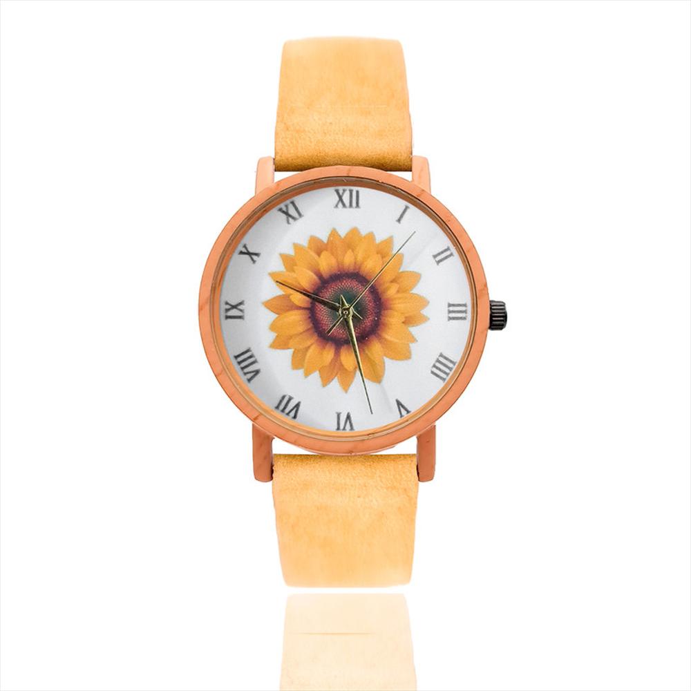 Reloj Girasol Estilo Madera Cafe | Éxito 