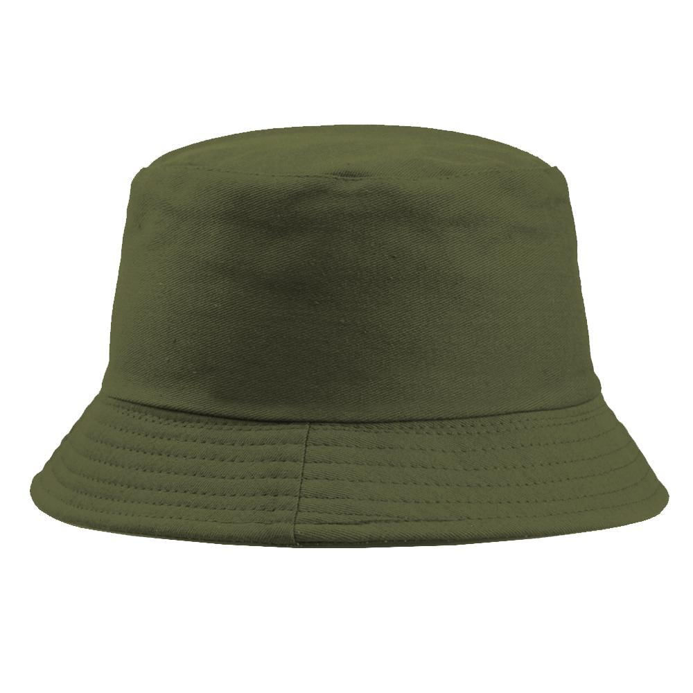 Gorro Pescador Pesquero Bucket Hat Militar Hombre Mujer Verde