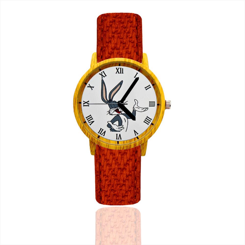 Reloj Bos Bony Estilo Madera Vinotinto