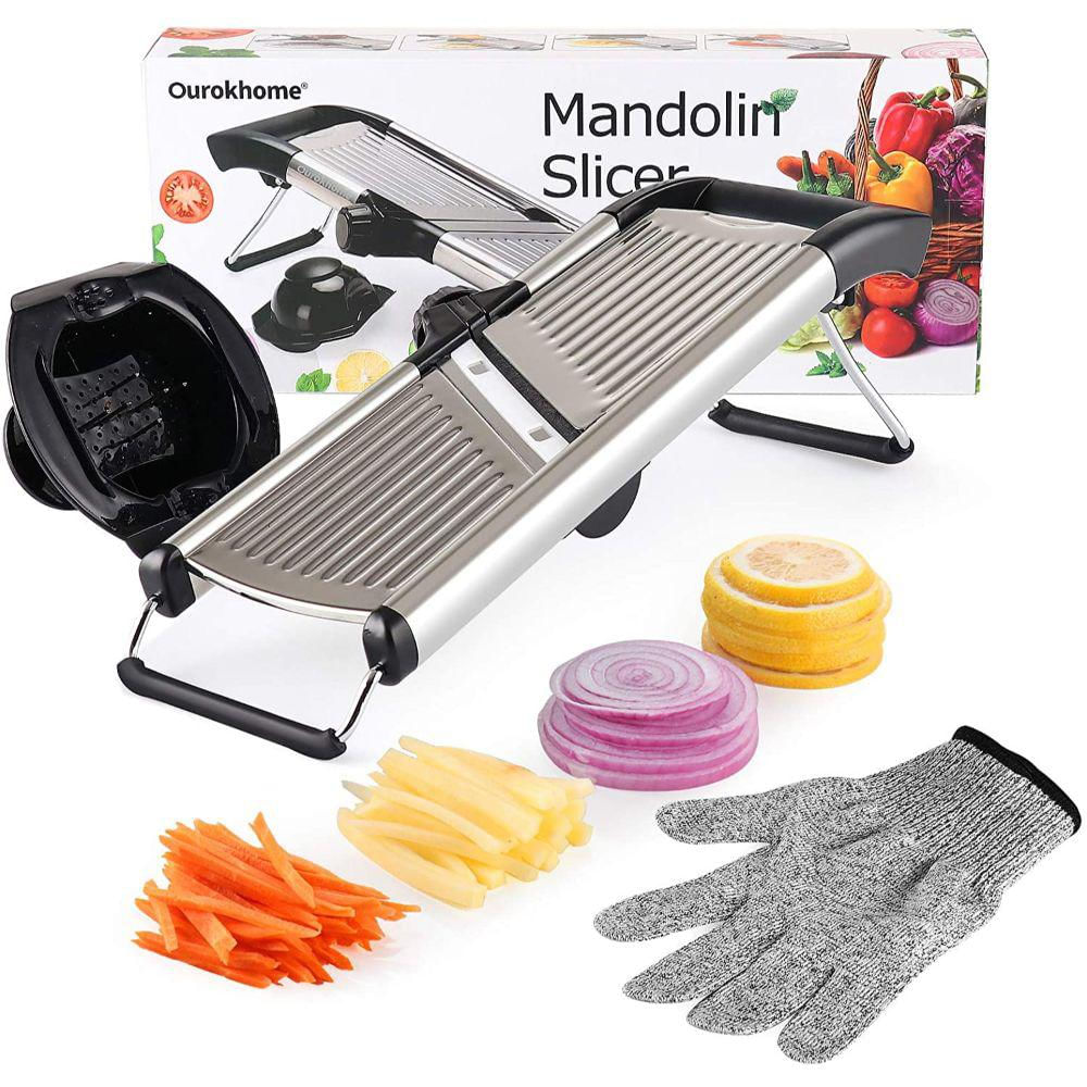  Ourokhome Cortador de mandolina ajustable de cocina