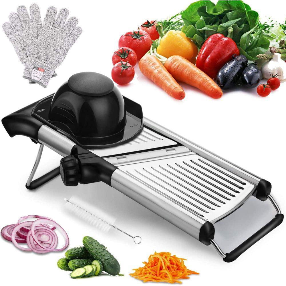 Cortador Slicer Mandolina Acero Inoxidable Profesional Unica