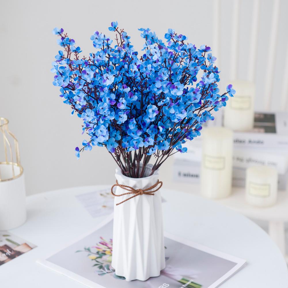 Rosas Flores Gypsophila Artificiales Hogar Azul | Éxito - exito.com