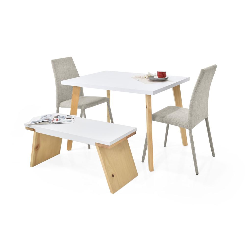 Exito.com | Comedor Lugo Matiz 4 Puestos Sillas Venecia Tela Taupe ...