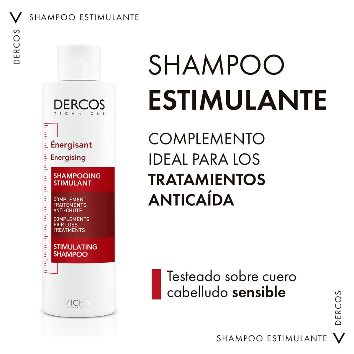 Dercos shampoo estimulante - Vichy img #2