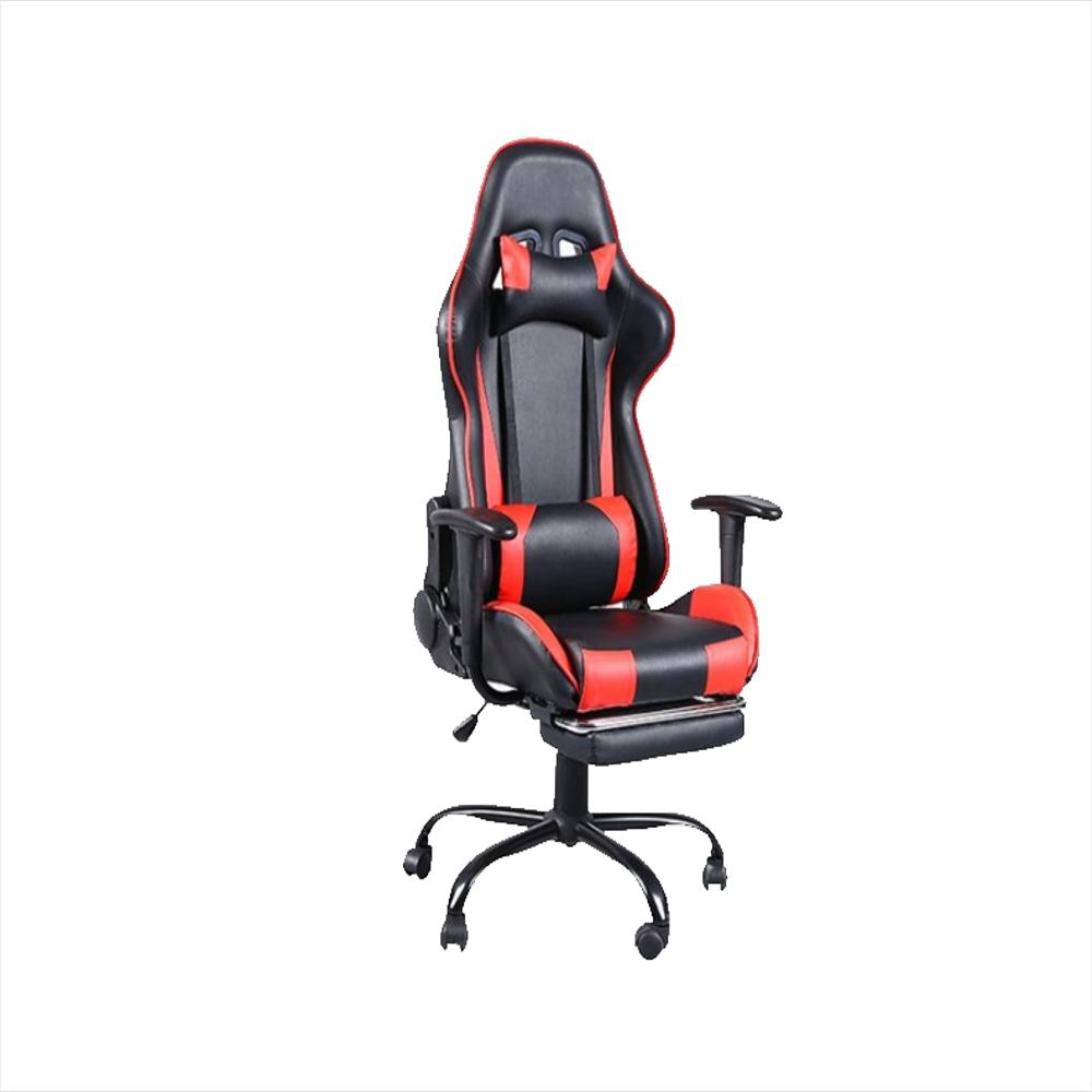 Silla Gamer Fast Red Ergonómica Reclinable Cojines Oficina