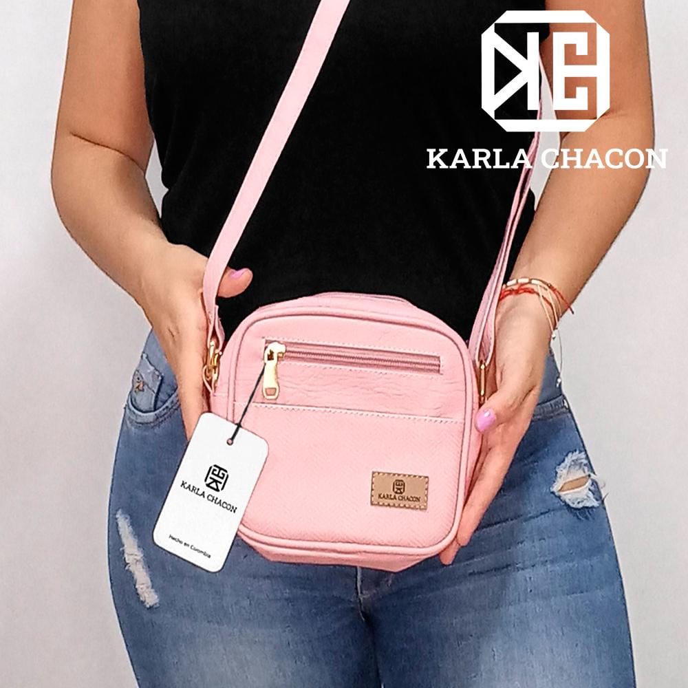 Bolso cruzado pequeño, bolso de mano para mujer, rosado BOL00227B