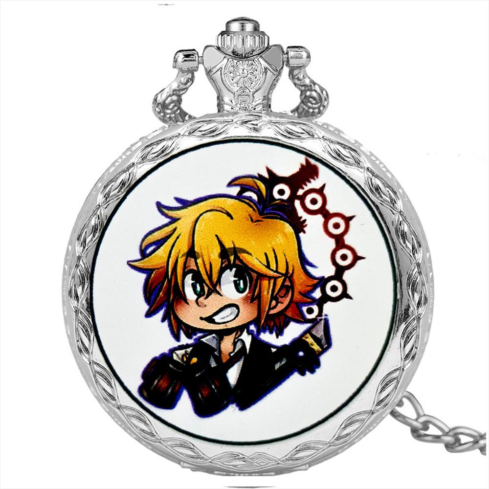 Reloj Bolsillo 7 Pecados Capitales Meliodas Plateado