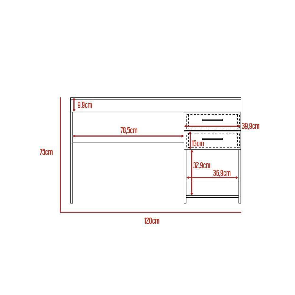 exito.com | Escritorio Inspiroy Caramelo 120 Cm