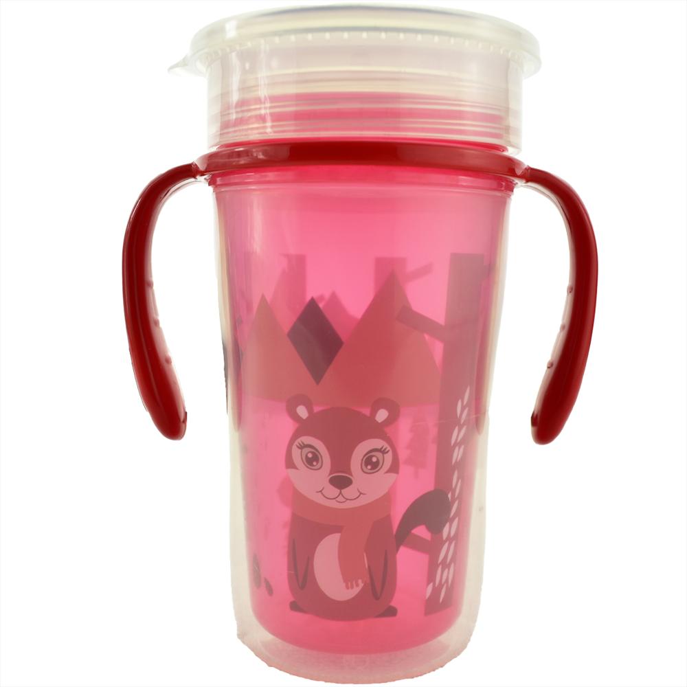 Vaso Antiderrame 360 Rosa Para Bebé img #1