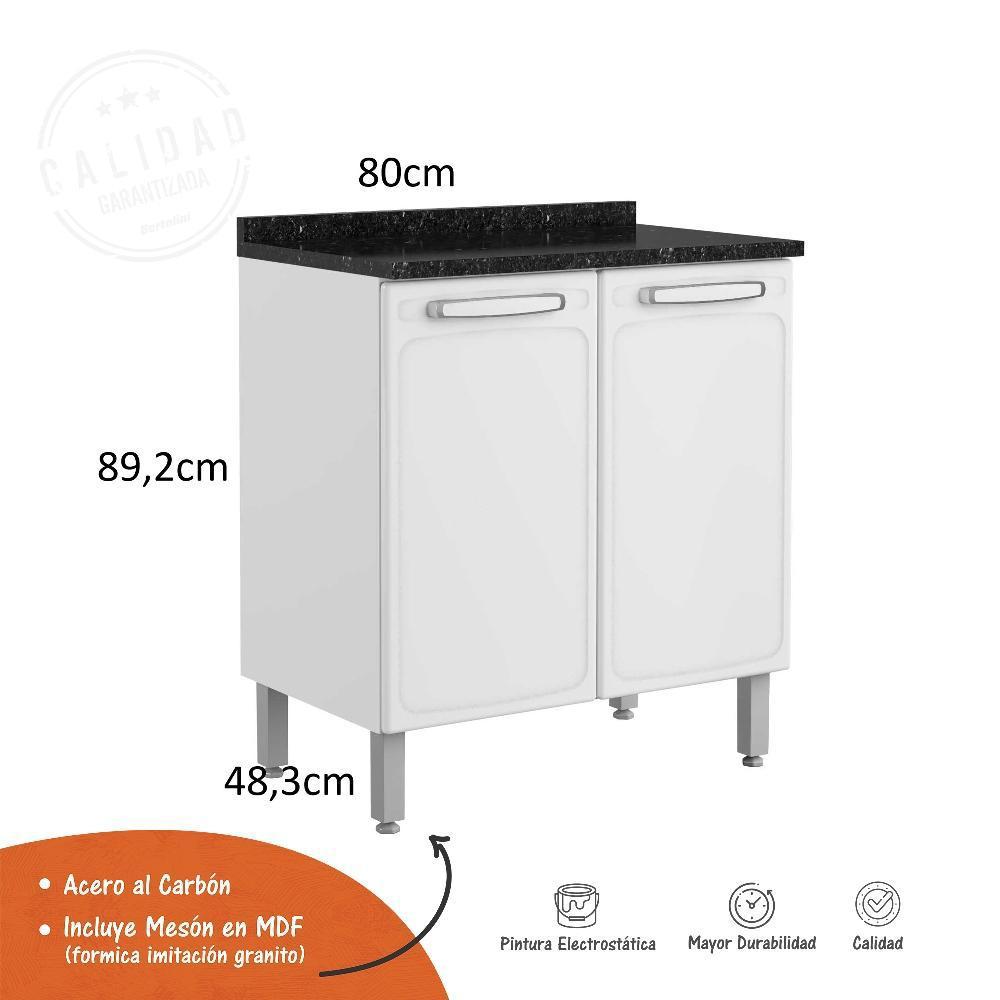 exito.com | Mueble Inferior De Cocina Espo Blanco 80 Cm