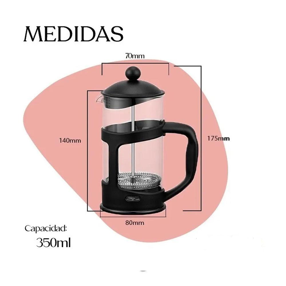 Cafetera de Prensa Francesa Chica 350ml - CAFÉ _ SIN _ NOMBRE