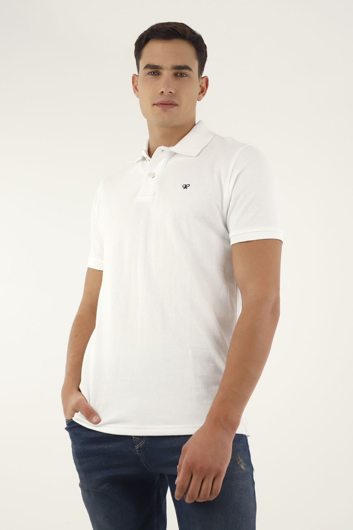 Polo blanca para hombre XS