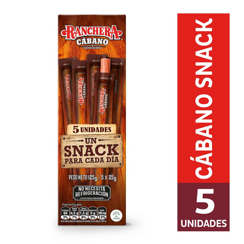 Cabano Caja X 5 Und RANCHERA 125 gr