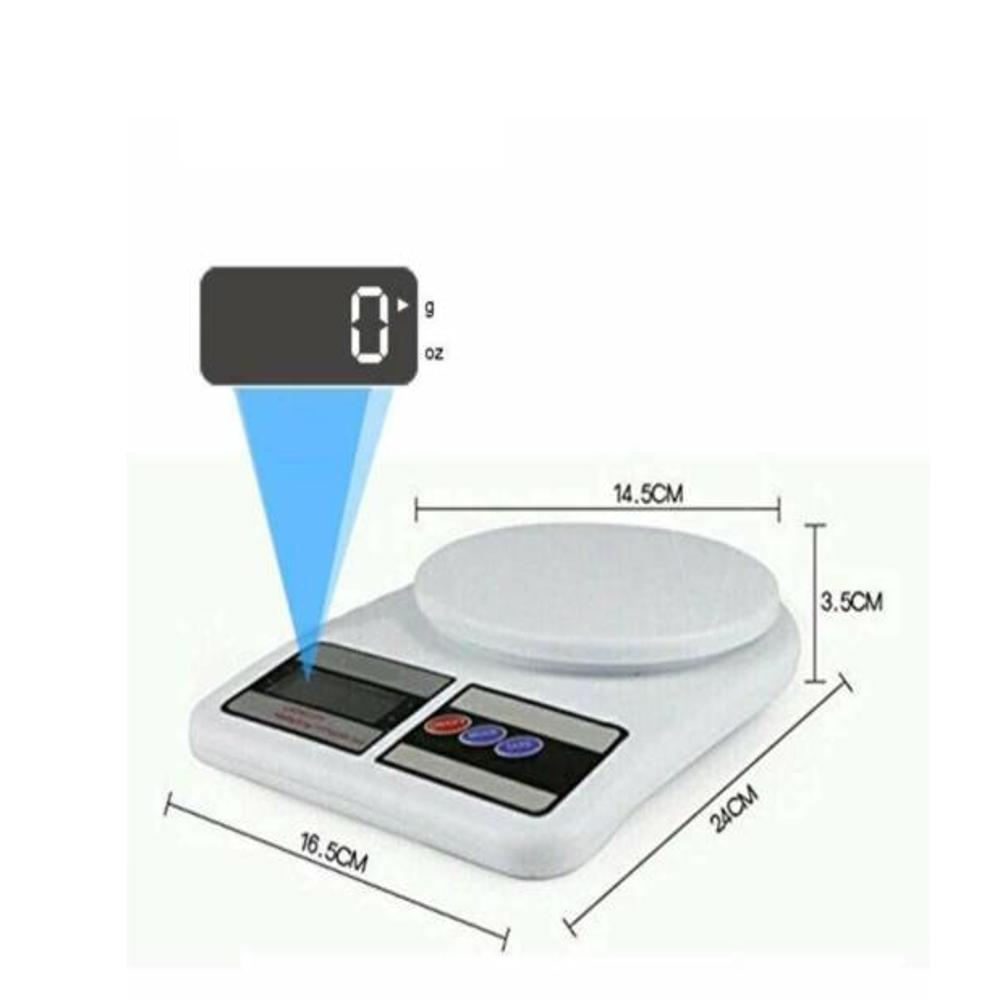 Balanza Gramera Báscula Digital Cocina Práctica 10 Kg