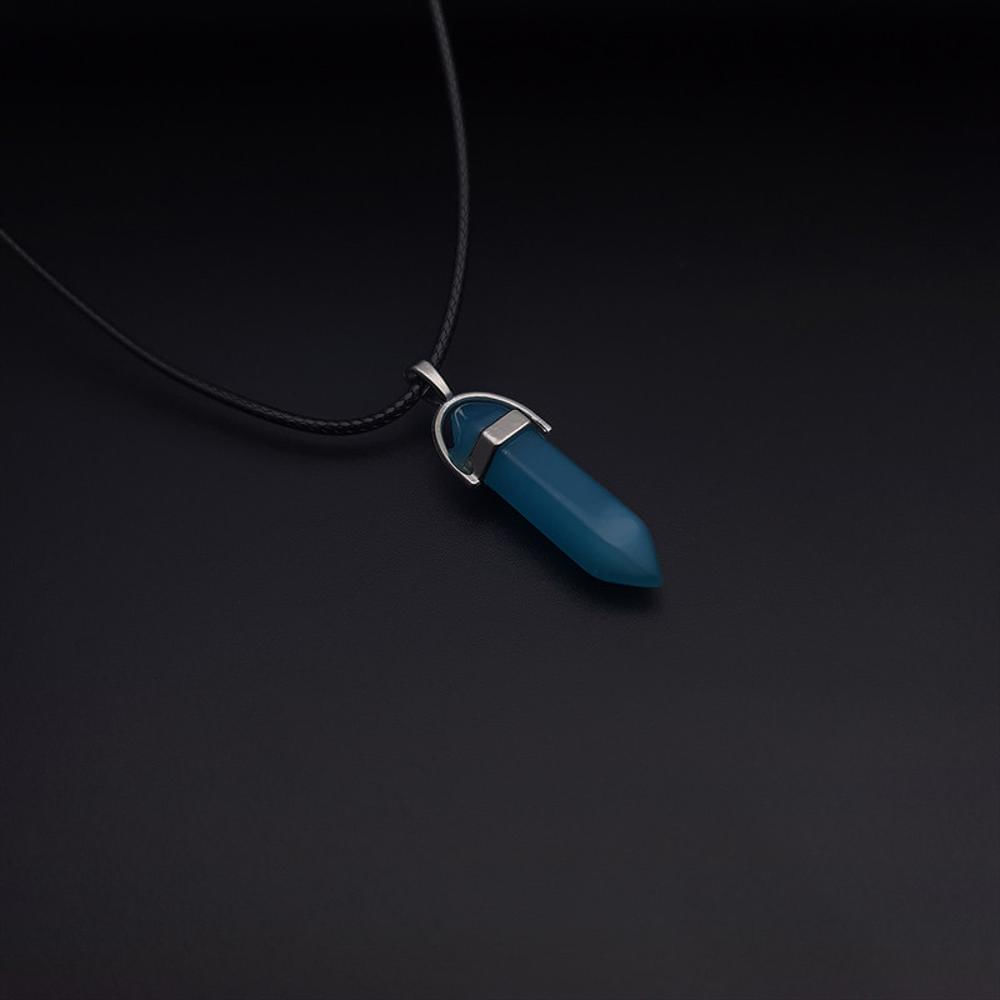 Disfrazado chatarra Primitivo Collar Pendulo Cuarzo Azul Marino | Éxito - exito.com