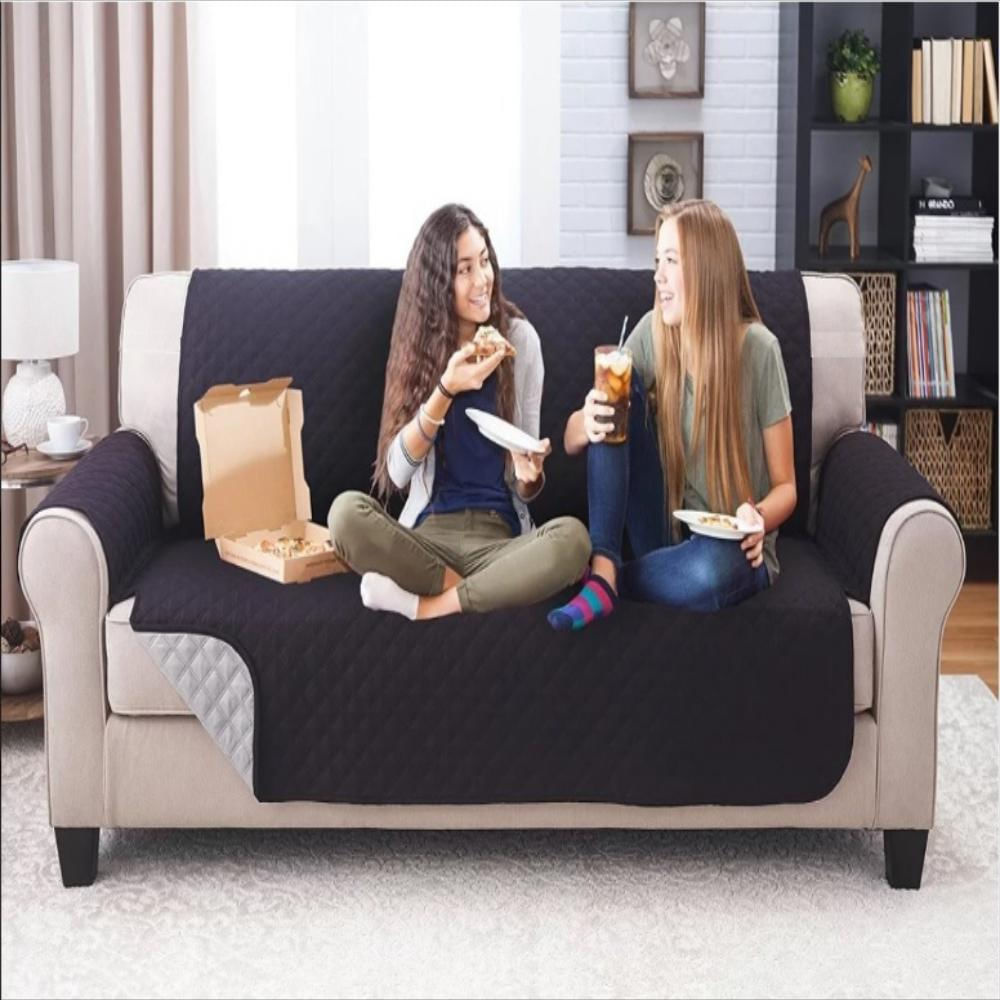 Forro Protector Sofa 3 Puestos Doble Faz Negro Y Gri | Éxito - exito.com