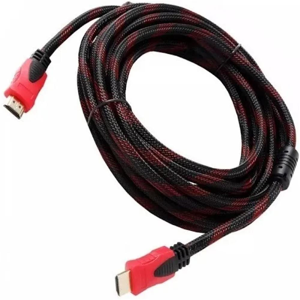 Cable Hdmi 5 Metros Doble Filtro Mallado Punta Dorada Nuevo