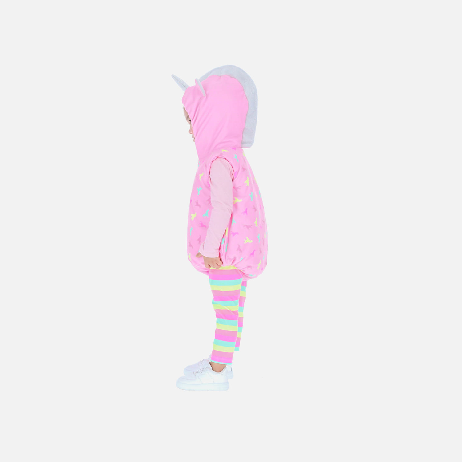 Conjunto rosado de 3 piezas de unicornio para bebé niña img #2