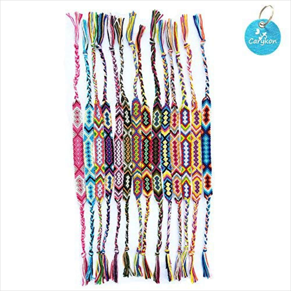 10 Pc Tejidas Nepal Pulseras De La Amistad Éxito