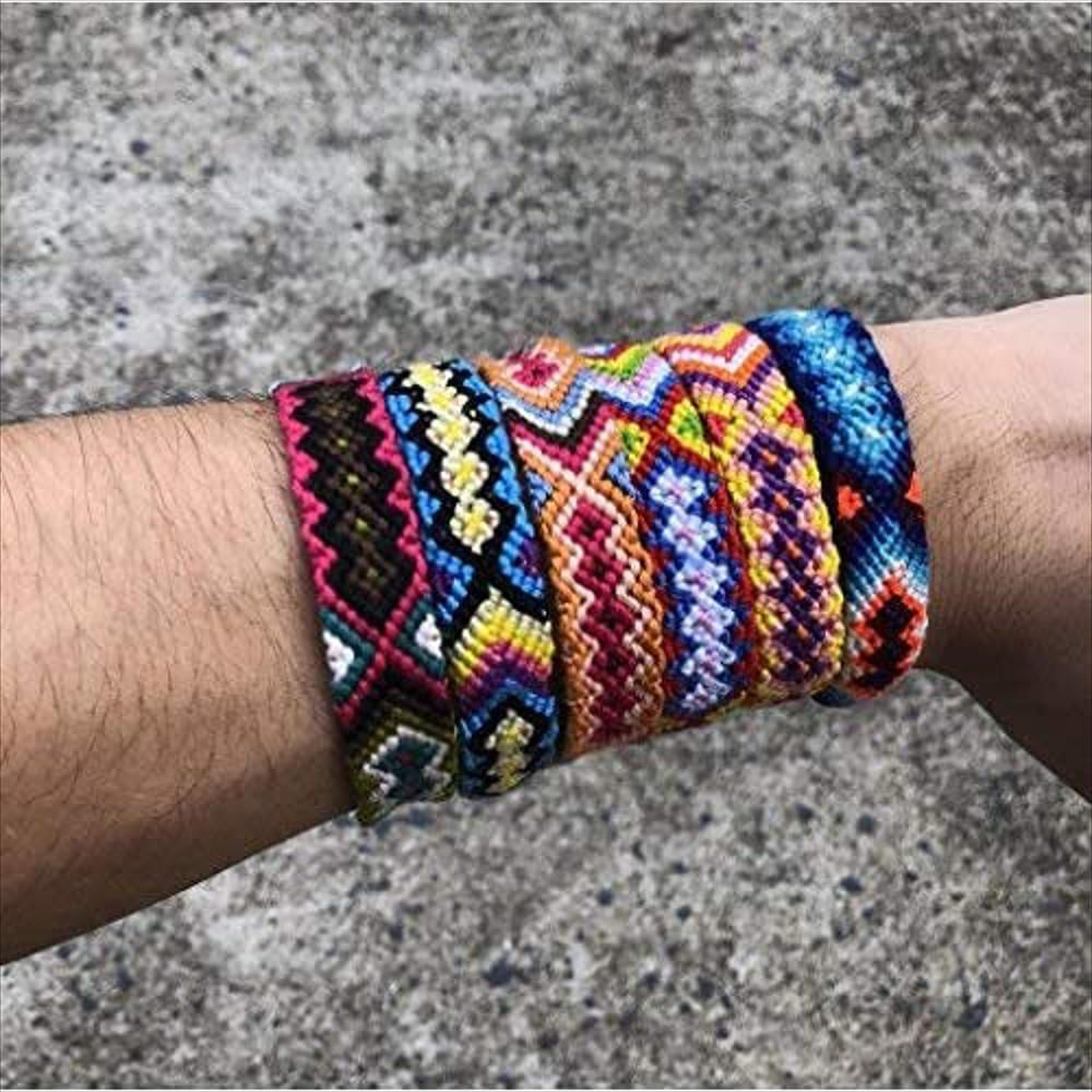 10 Pc Tejidas Nepal Pulseras De La Amistad Éxito