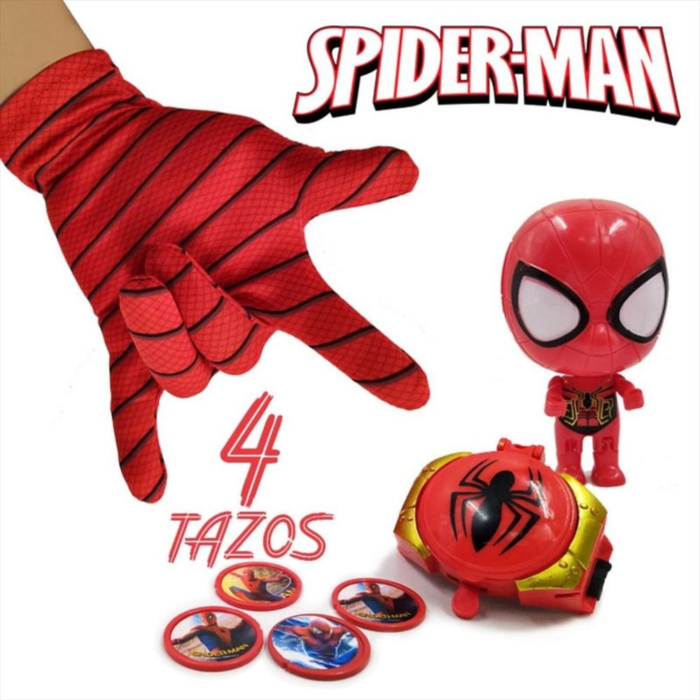 Spiderman Guante Reloj Lanza Tazos | Éxito 