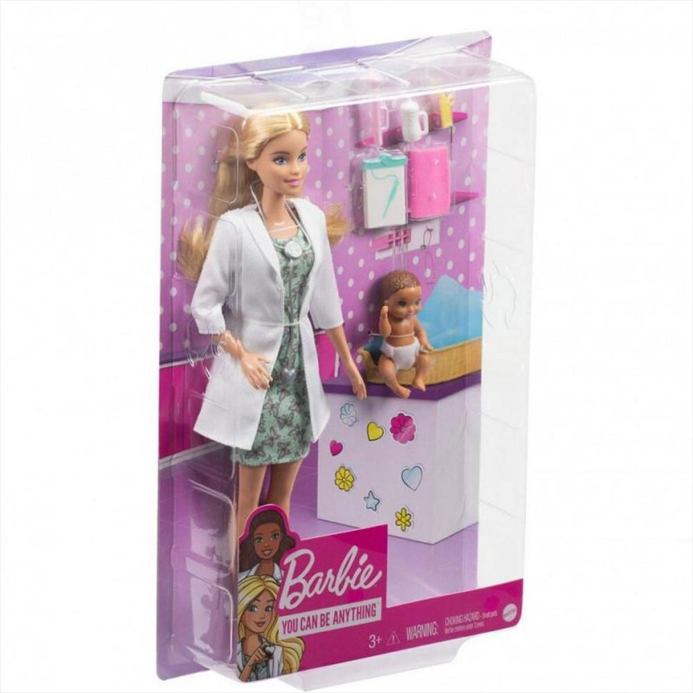 Barbie Doctora Pediatra Conn Bebe Y Accesorio Éxito - exito.com