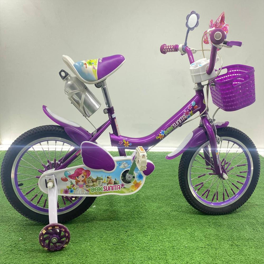 Bicicleta Para Niñas Princesas Rin 16 4 A 8 Años Morado