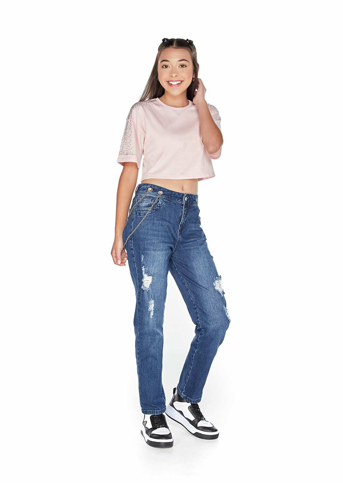 Jeans discount mom niñas