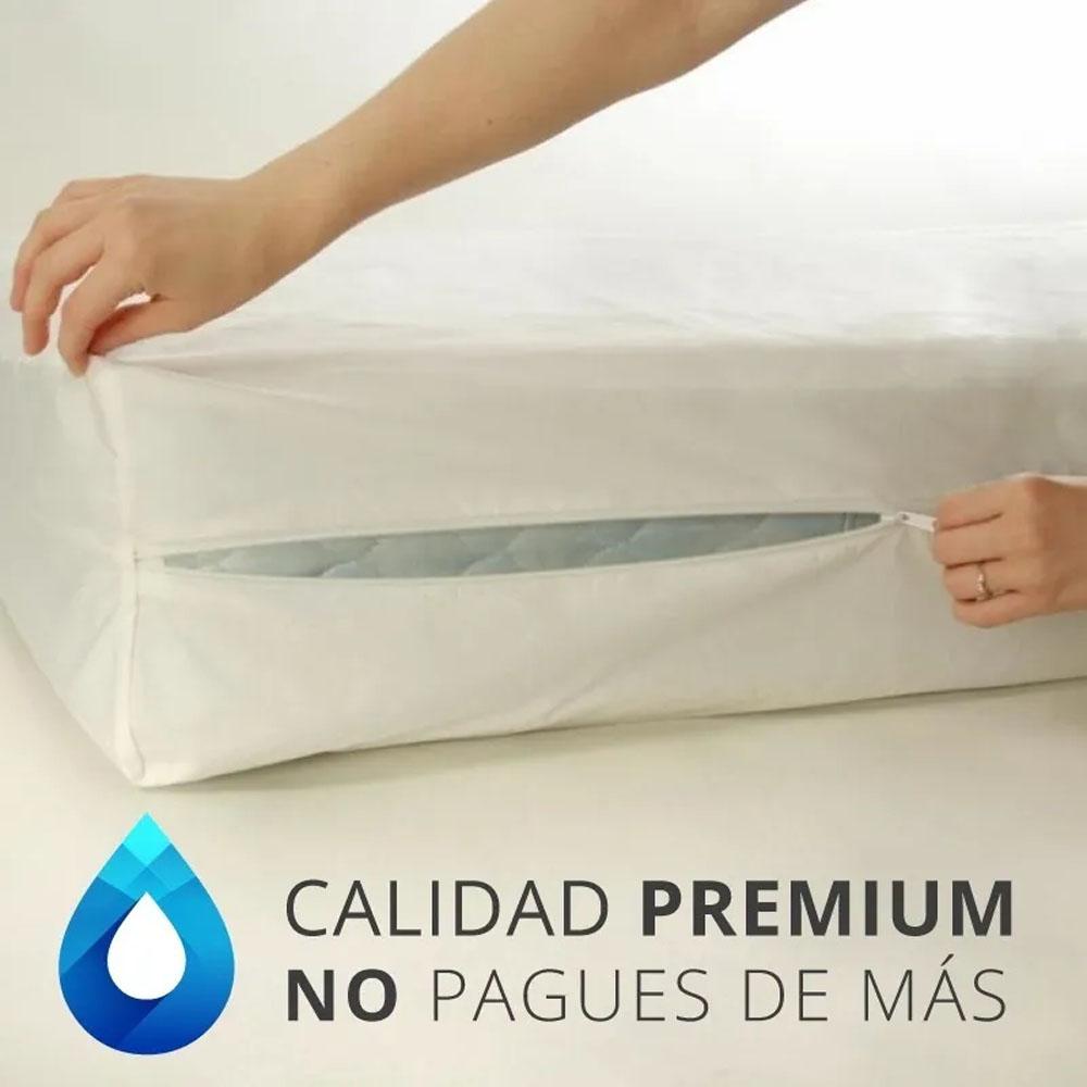 Protector Colchón Total Doble Impermeable Antiácaros