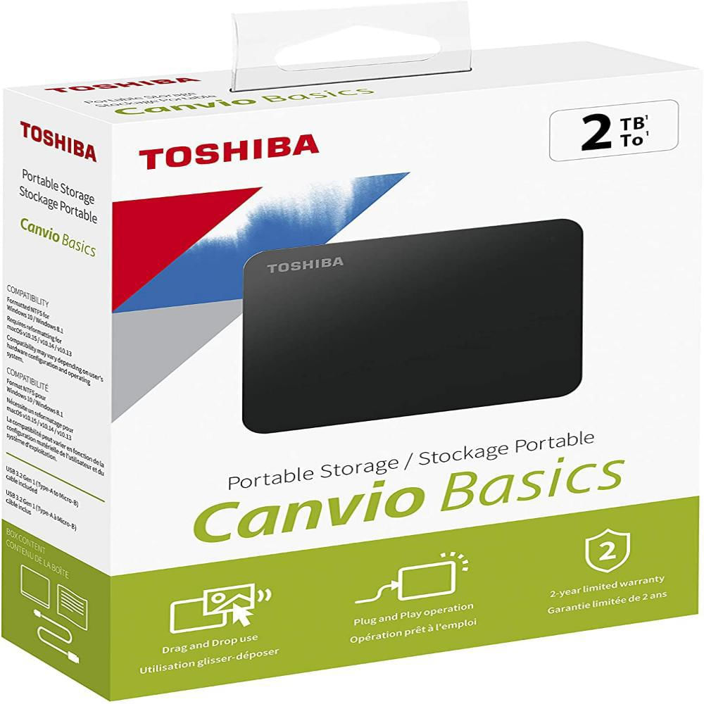 Disco Duro Externo 2 Teras Toshiba Canvio Basics | Éxito exito.com