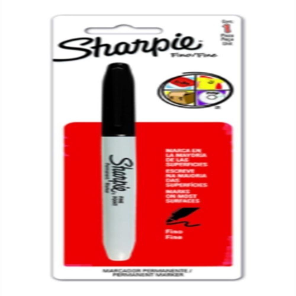 Sharpie Marcador Permanente Punta Fina Negro x 1 