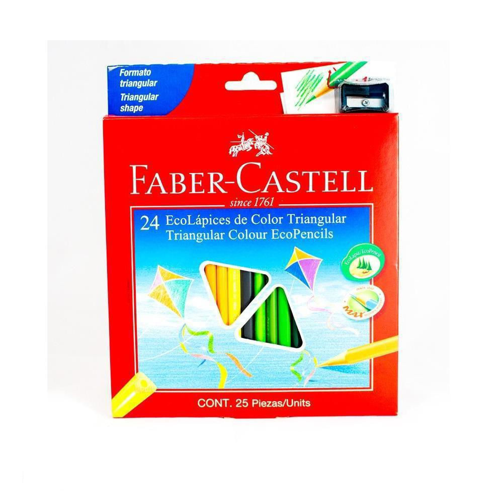 Comprar Lápices de color Faber Castell, triangulares -12 uds