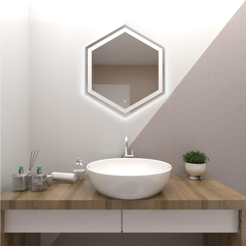 Espejo Wolf Hexagonal 70 Cm Led Y Touch img #4