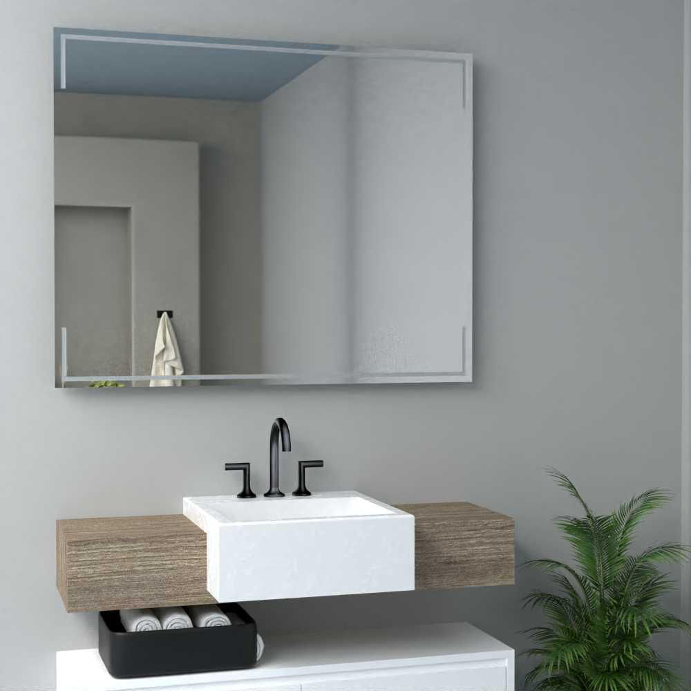 Espejo Terranova Rectangular 80 Cm X 100 Cm Plateado img #4