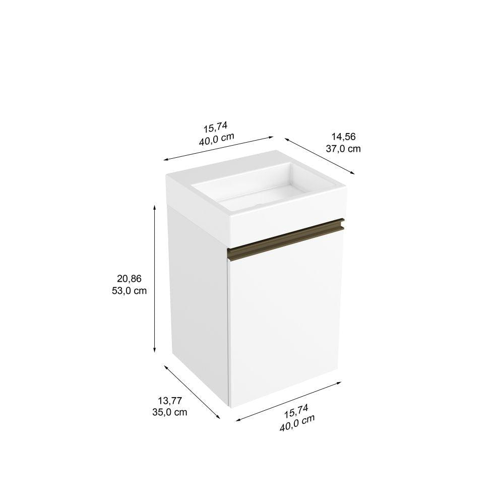 Mueble Santiago Blanco 40 Cm Con Puerta Éxito