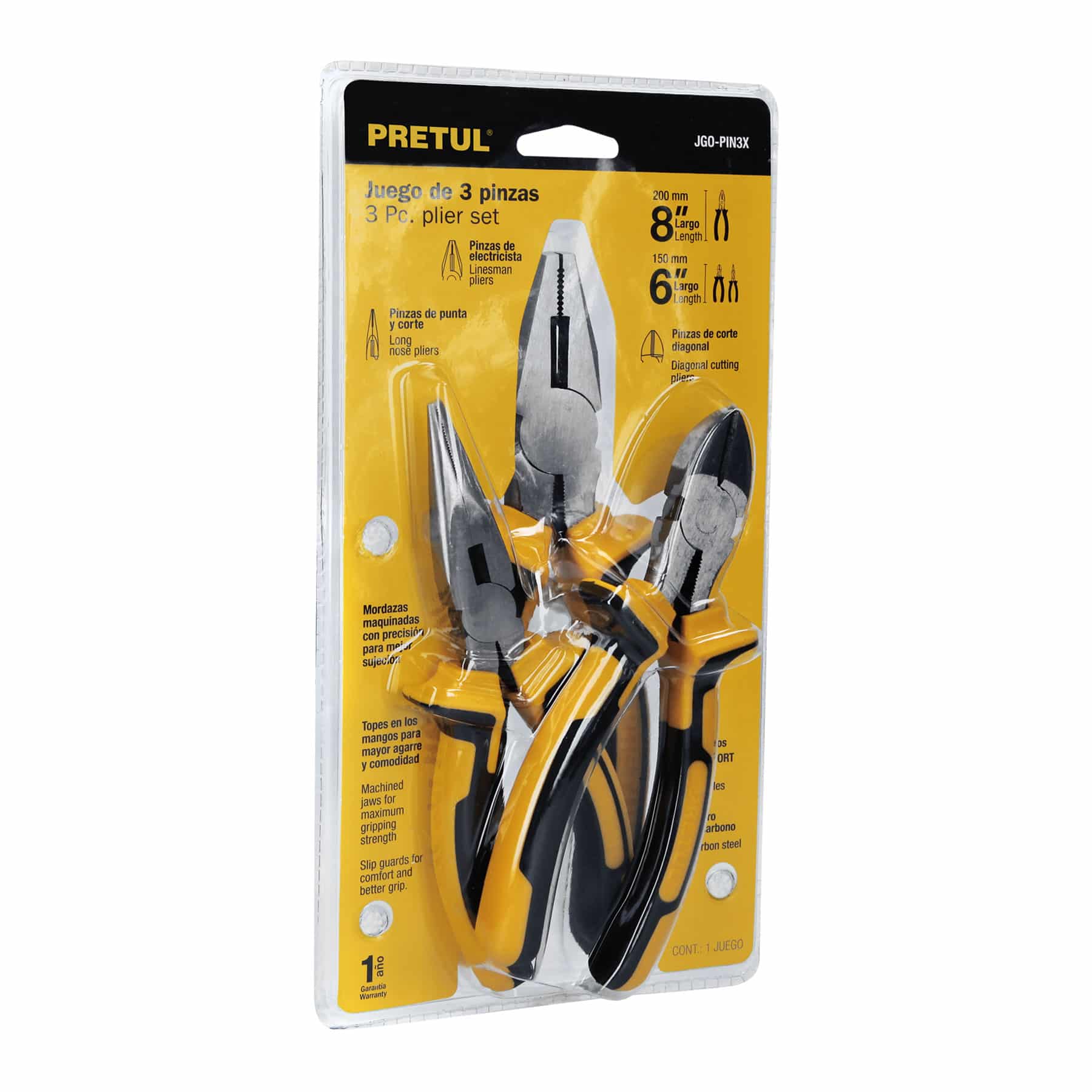 Juego de Pinzas de 3 Piezas Grip Pretul img #1