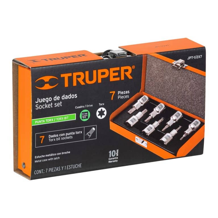 Juego De 7 Copas Puntas Torx Truper Mando De 1/2" img #3