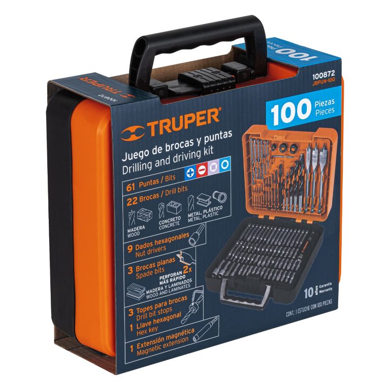 Juego De Brocas Y Puntas 100 Piezas Truper img #3