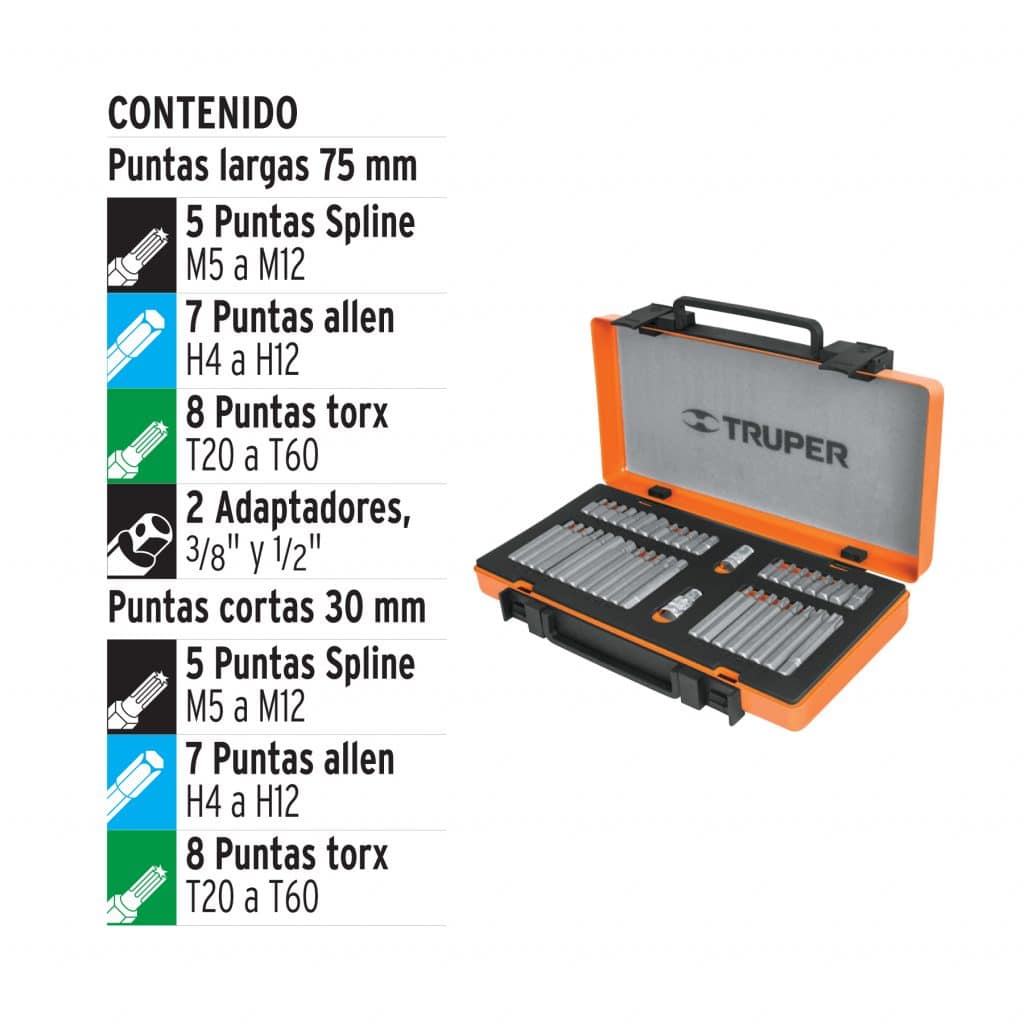 Juego De 42 Puntas Combinadas img #2