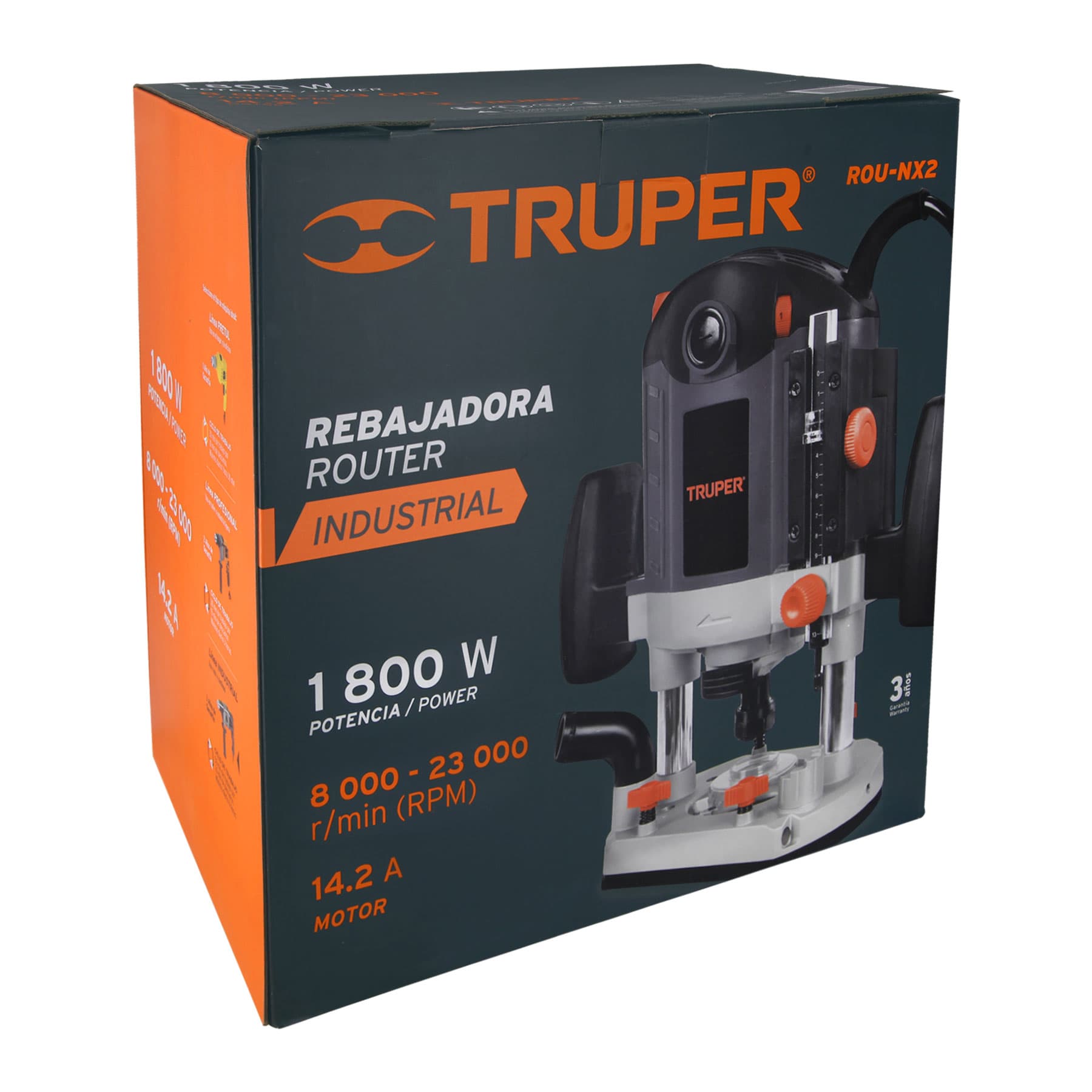 Ruteadora Truper Industrial 1800 W  2 1/2Hp img #3