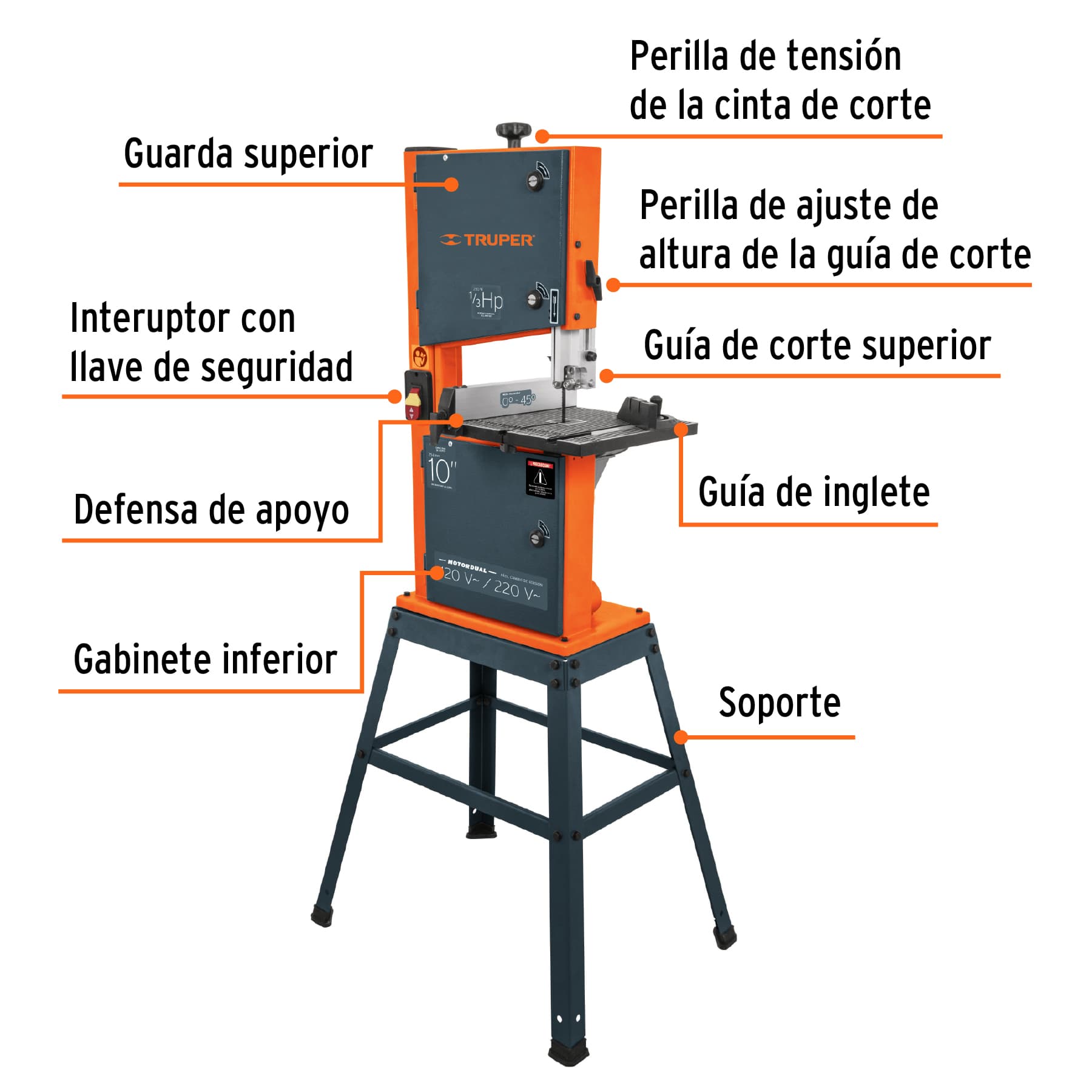 Sierra Cinta Piso Capacidad De 10" de Truper img #2